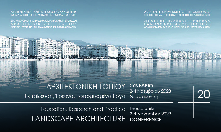 Landscape Architecture +20. Education, Research and practice
